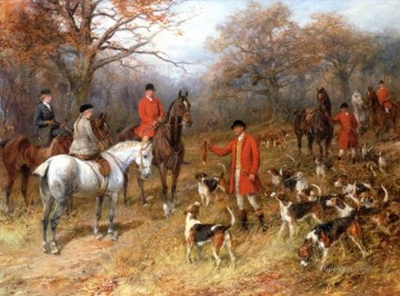 Clásico Painting - cazadores y perros 25